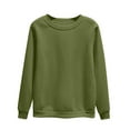 thumbnail image 1 of Fanxing Womens Crewneck Sweatshirts Drop Shoulder Fleece Pullovers 2025 Fall Long Sleeve Tops Oversized Workout Athletic Sweatshirts, 1 of 2
