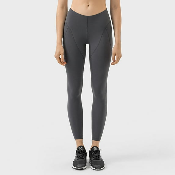 Fanxing Womens Leggings Clearance Sale Yoga Pants High Waisted Tummy Control Stretch Yoga Legging Workout Compression Tights Clearance for Days Gray,M