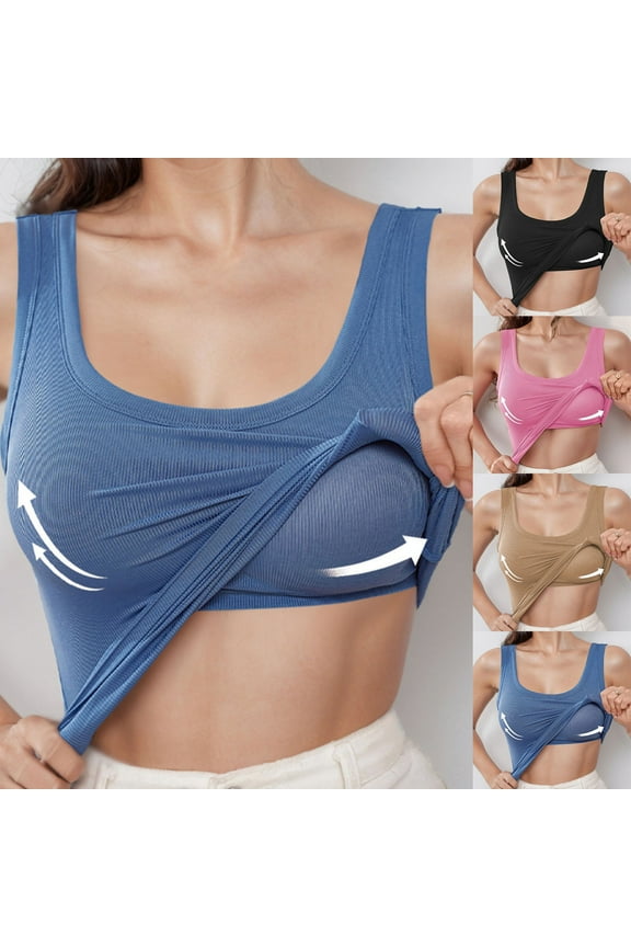 Womens Shelf Bra Camisole Tops Adjustable Spaghetti Strap Cami Tank Built in Bra Cotton Basic Layer Undershirts Pink,XL