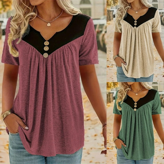 Fanxing Womens Tops Tunics Hide Belly Wine Lace Trim Tops Loose Fitting Tunic Tops to Wear with Leggings