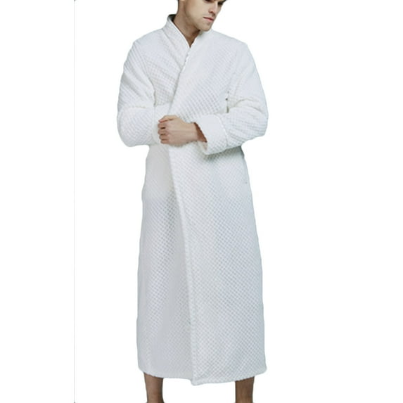 Fanxing Womens Towel Robes with Pocket Absorbent Quick Dry Bathrobe Makeup Cozy Warm Female Spa Kimono Robe White 3XL