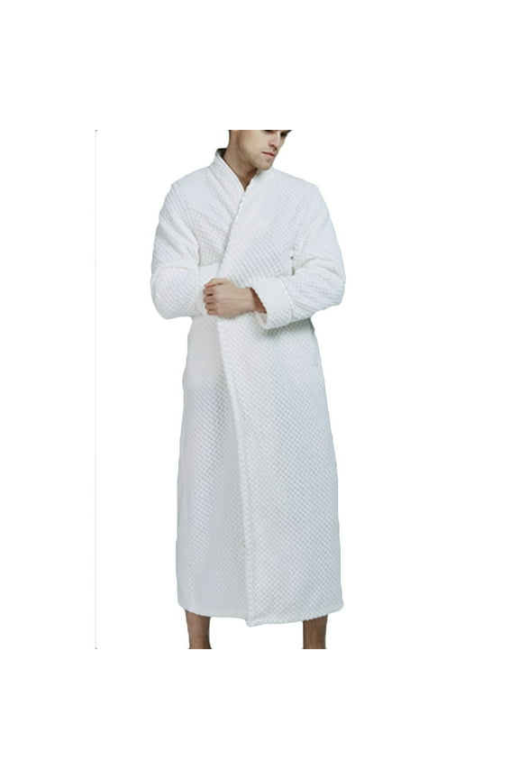 Womens Towel Robes with Pocket Absorbent Quick Dry Bathrobe Makeup Cozy Warm Female Spa Kimono Robe White M