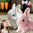 thumbnail image 1 of Fanyil Bunny Pal, Fanyil Bunnypal, Realistic Bunny Toy, Bunnypal Toy, Bunby - My Realistic Bunnys Toy Wollera Horizons, Interactive Electronic Pets, Jumping|Walk|Shaking Ears (Pink+White), 1 of 8