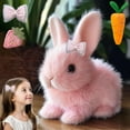 thumbnail image 1 of Fanyil Bunny Pal, Fanyil Bunnypal, Realistic Bunny Toy, Bunnypal Toy, Bunby - My Realistic Bunnys Toy Wollera Horizons, Interactive Electronic Pets, Jumping|Walk|Shaking Ears (Pink), 1 of 8