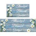 thumbnail image 1 of Faptoena Farmhouse Kitchen Rugs Set of 2, Daisy Kitchen Rugs and Mats Non Skid Washable, Farmhouse Kitchen Decor and Accessories,Country Daisy Runner Rugs (17"x47"+17"x30"), 1 of 7