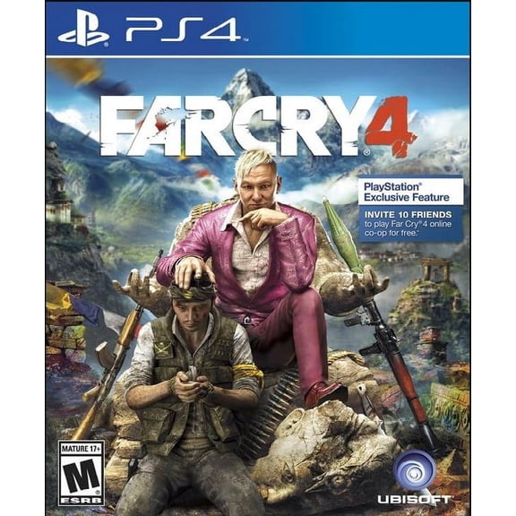 Restored Far Cry 4 by Ubisoft PlayStation 4 Shooter Game Parental Controls Action,Adventure,Multiplayer,Shooter