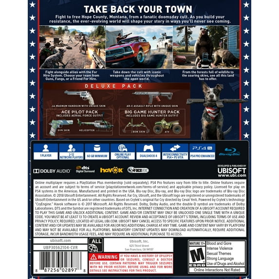 Restored Pre-Owned - Far Cry 5 Deluxe Edition, Ubisoft, PlayStation 4, 887256028978 (Refurbished)