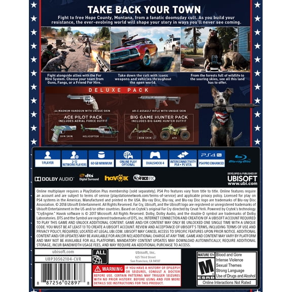 Restored Pre-Owned - Far Cry 5 Deluxe Edition, Ubisoft, PlayStation 4, 887256028978 (Refurbished)