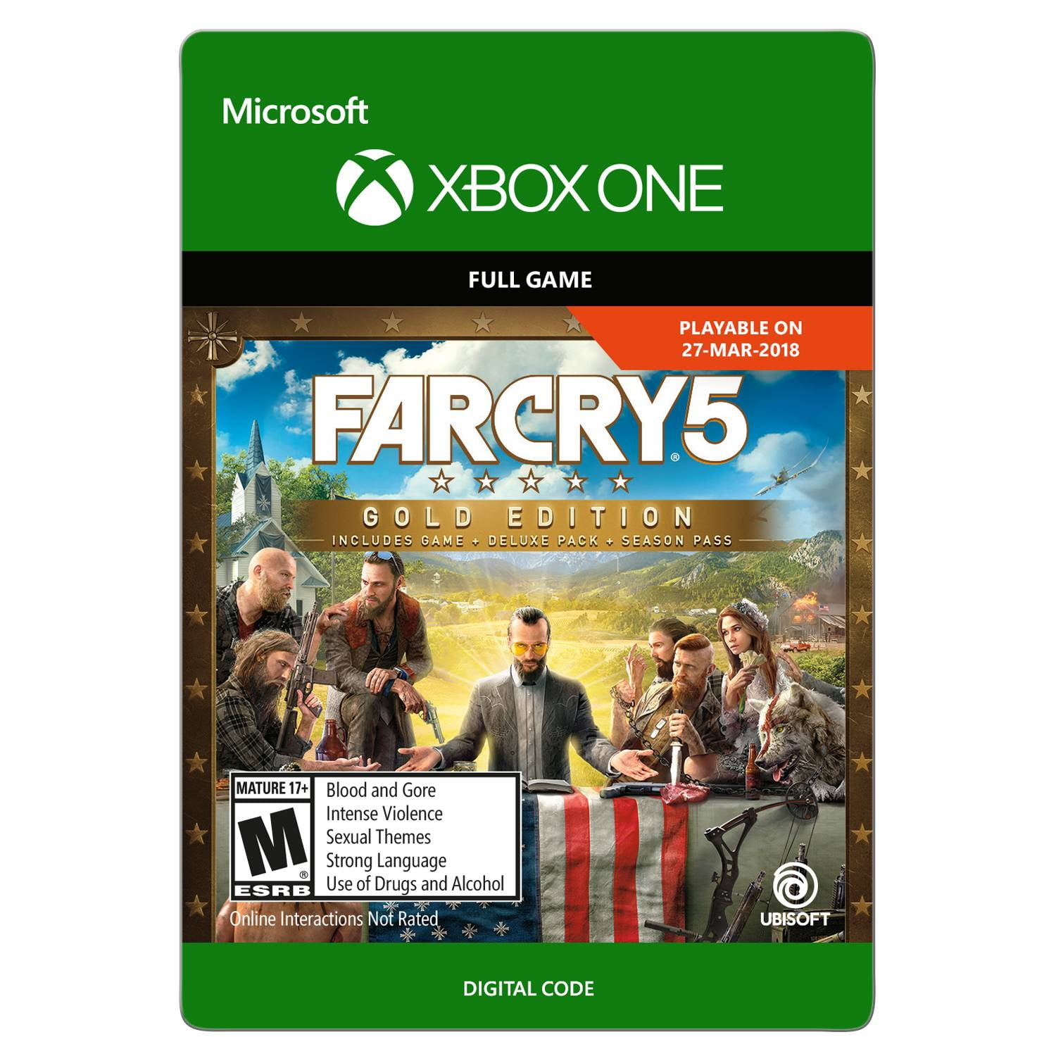  Far Cry 5 Steel book - Xbox One Gold Edition : Video Games