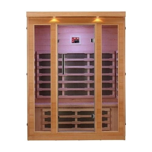 Maxxus 3-Person Low EMF (Under 8MG) FAR Infrared Sauna (Canadian Hemlock)