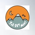 thumbnail image 1 of Far Out Man! Poster Wall Art, Modern Wall Decor For Living Room Bedroom, 24x24 UNFRAMED, 1 of 3