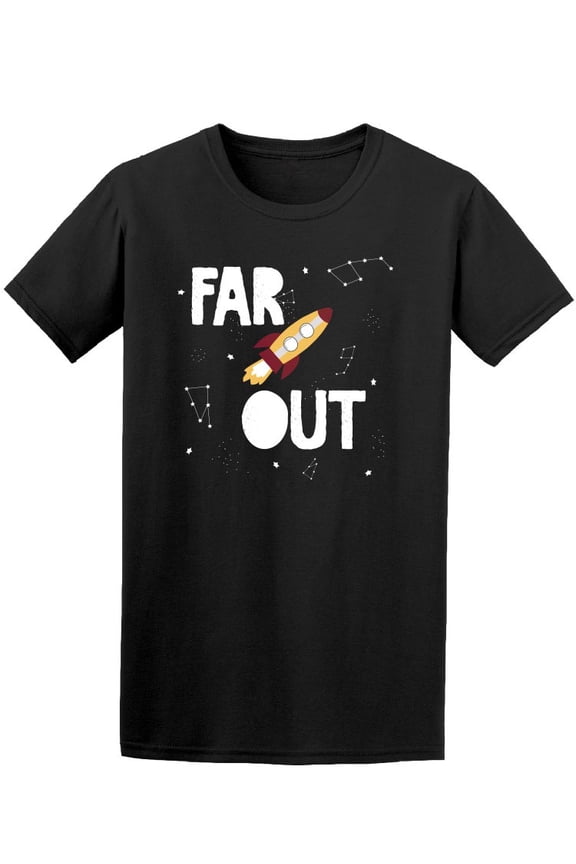 Far Out Spacecraft Space T-Shirt Men -Image by Shutterstock, Male Small