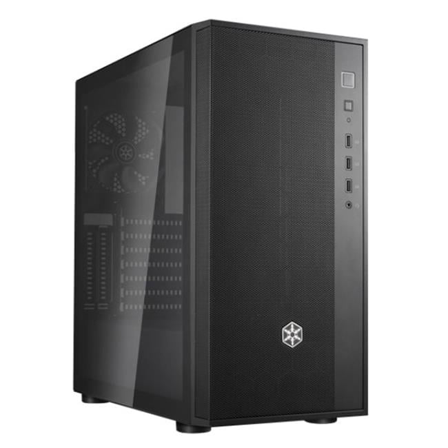 Fara R1 V2 Stylish & Distinct Tempered Glass Mid Tower ATX Chassis, Black