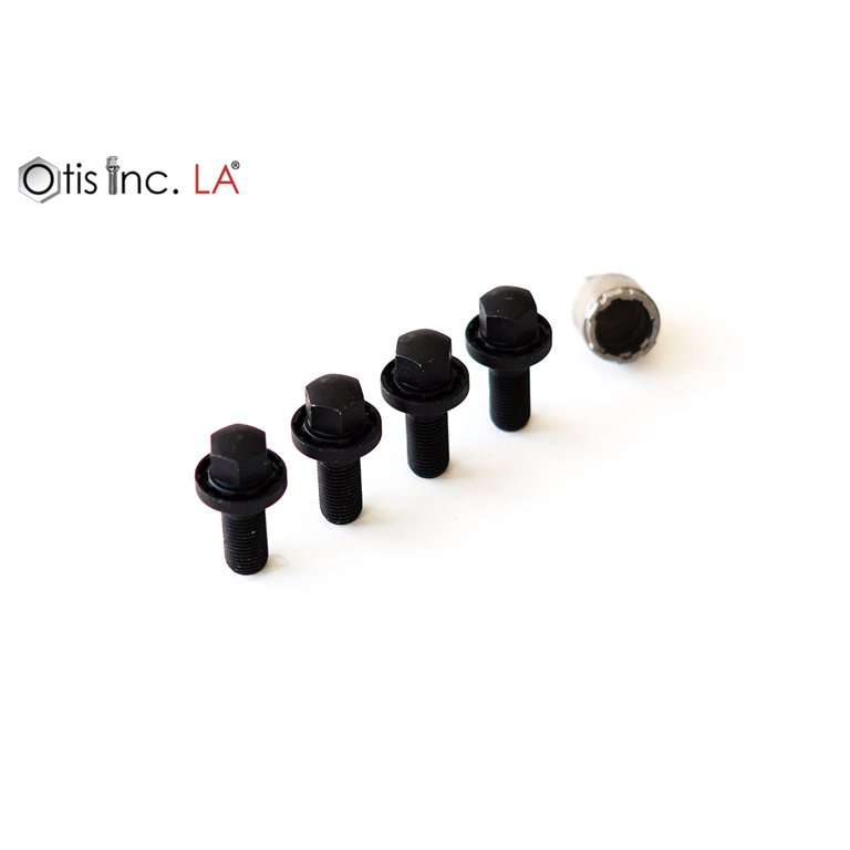 IPA 14x1.5 28mm Black Ball Seat Wheel Locks – Set Of 4 – Audi Mercedes VW Porsche