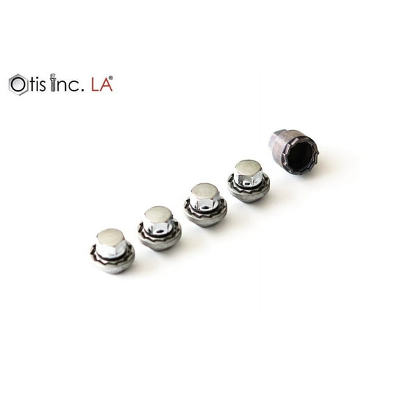 Farad Galaxy Lock Wheel Lock Nut M14x1.5x37, Cone Seat, Black, Hex 19, One Key