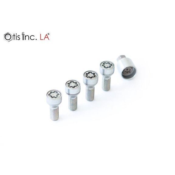 Farad Starlocks M14x1.5x28, Cone Seat, Hex 17, Silver, One Key