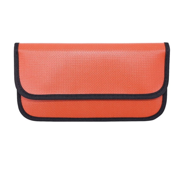 Faraday Bag Fireproof & Waterproof Case,Car RFID Signal Blocking Holder for Cash Phone Car Key Credit Card,Anti-Theft Fob Case