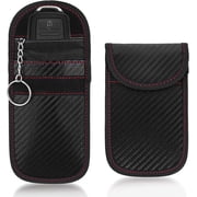 2x Car Key Signal Blocker Case – Faraday Cage Fob Pouch, RFID Blocking Bag For Keyless Entry