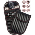 thumbnail image 1 of Faraday Bag for Key Fob,Faraday Cage Protector - Car RFID Signal Blocking, Anti-Theft Pouch, Anti-Hacking Case Blocker, Signal Blocking Key Fob case(Carbon Fiber Texture), 1 of 10