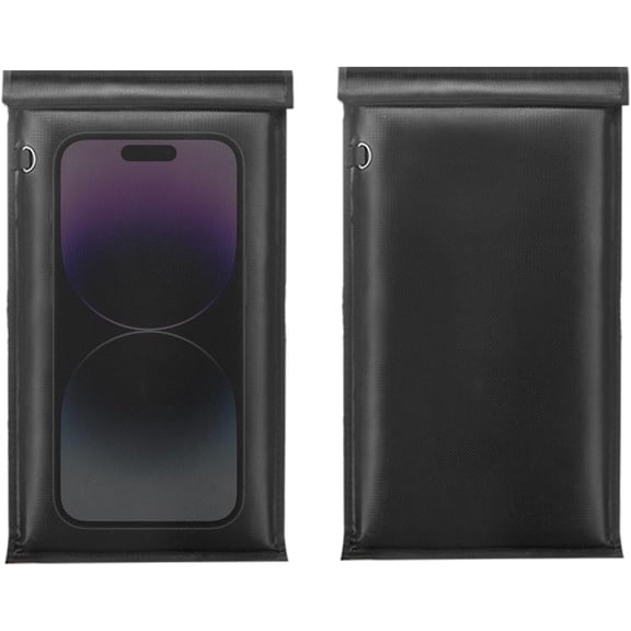 Faraday Bag for Phone, Faraday Pouch for Key Fob, Fireproof & Waterproof Faraday Bags EMP Proof, Faraday Key Fob Protector, Cell Phone Signal Blocker (2 Pack)