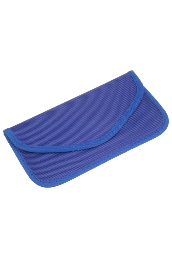 Faraday Bag, RFID Signal Blocking Pouch Wallet 7.87 Inch Anti-Tracking Anti-Spying, Blue