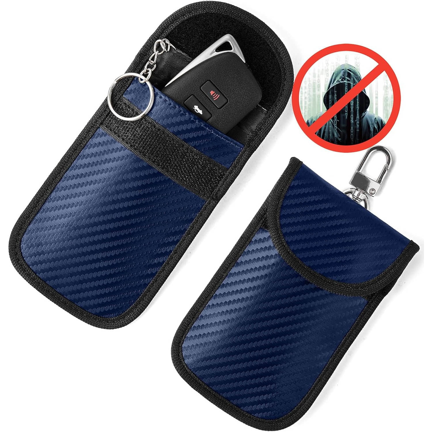 Faraday Bag for Key Fob, Premium Key Fob Protector, RFID Signal Blocking, Security Protection, Anti-Theft Pouch, Case Blocker