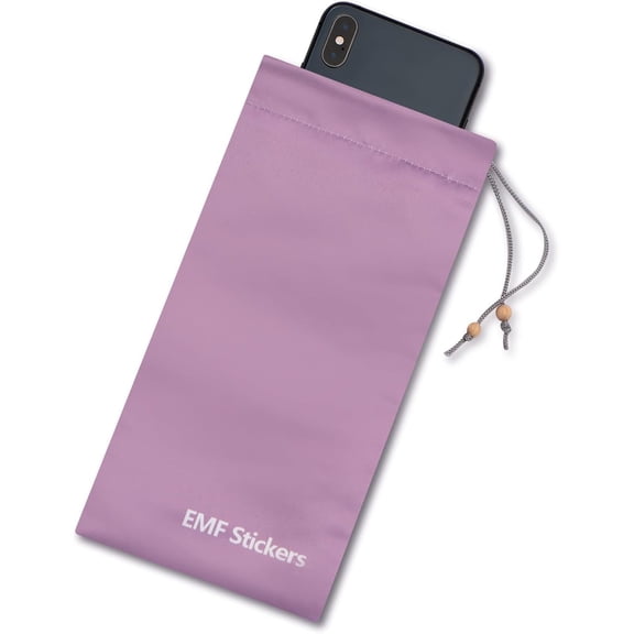 Faraday Bags EMF Shield Sleeve Blocker Protection for Cell Phone Smartphone Pouch Signal Blocking Case for 5G RFID in Pocket Drawstring Closure (Pink, 2 Pcs) ZcarpetH