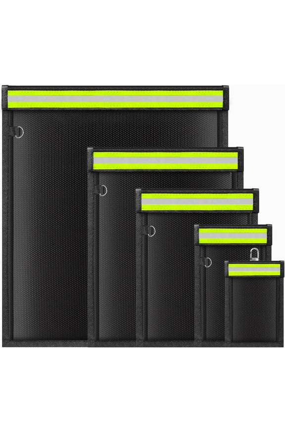 Faraday Bags,Blacksmith 5 Pack Faraday Cages for Laptops & Tablets & Phones & Car Keys