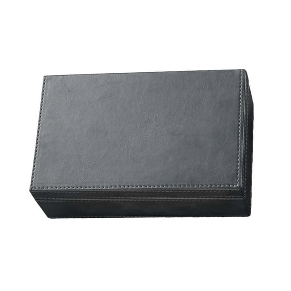 Faraday Box for Car Keys - Signal Blocking Box for Keyless Entry Pouch, RFID and GPS Signal Protector, Stylish Leather & Wooden Design, Large Capacity Key Storage Box for Safe Car Key Storage