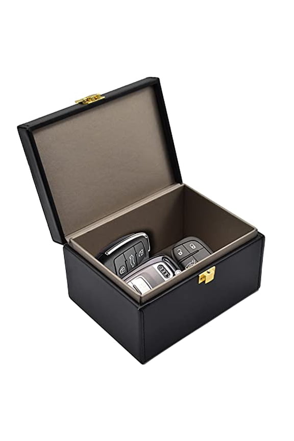Faraday Box Key Fob Protector,RFID Signal Blocking Box,Faraday Box Signal Blocking Shielding Box for Car Key (Capacity(5-8Keys))