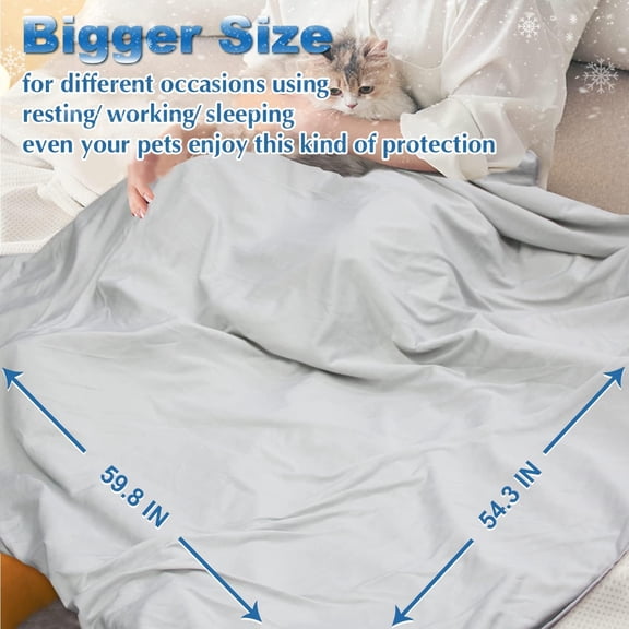 Faraday EMF Blanket - Premium Radiation Shield-ing Blanket Big Size for All Ages & Occasions, Children Women for Home Office Travel 54.3in * 59.8in$$Home Decor, Kitchen, & Other