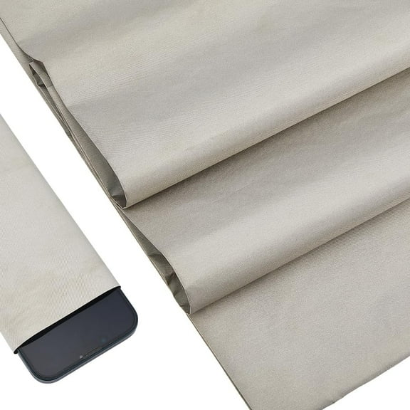 Faraday Fabric 59.05" L x 39.37" W RF Protection Fabric Military Grade Blocking Cloth Shielding Signal Blocking Material for WiFi Call Cell BluetoothRFIDEMP Protection with Faraday Tape Silver
