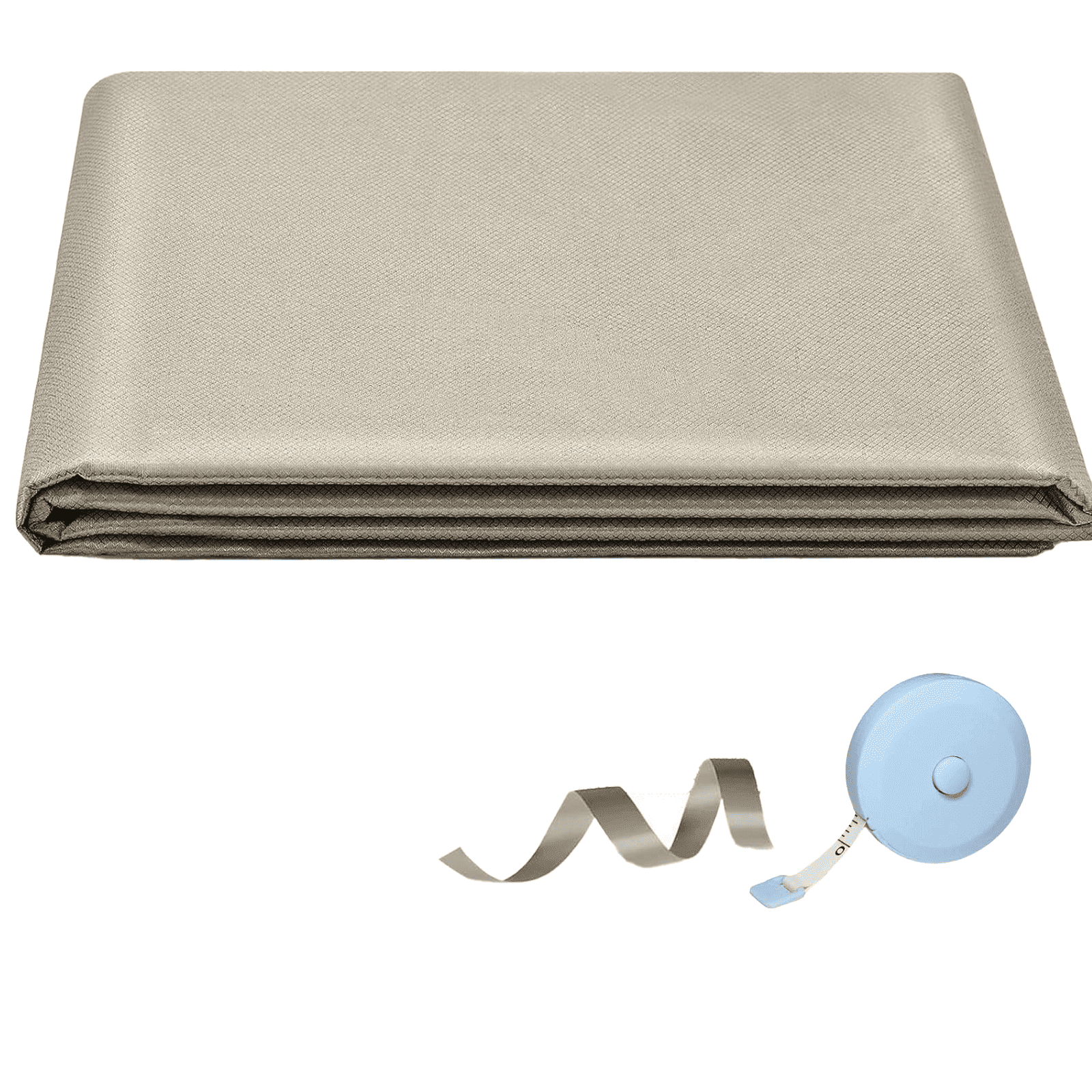 Faraday Fabric Kits 43''X118'' Meters(3 Yards) with Faraday Tape and Tape Measure Multi-Purpose Conductive Cloth.Premium Soft Material Easy to Cut for DIY Faraday Bags.RFID Fabric.