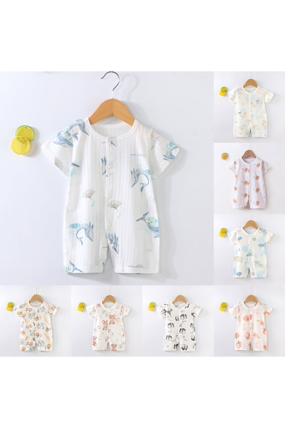 3 6 12 18 Months Baby Boy Girl Button Down Romper Cotton Jumpsuit Breathable One-Piece Lightweight Bodysuit Clothes 0-6 M,Black