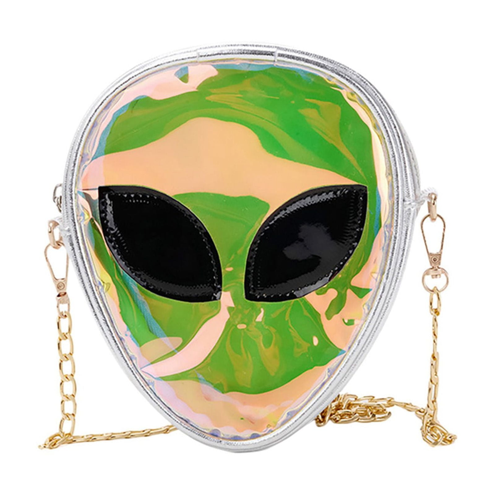 Faraee Alien Hologram Crossbody Bag Glitter Shoulder Purse with Chain ...
