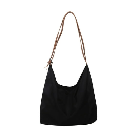 Faraee Canvas Hobo Tote Bag for Women Crossbody Shoulder Handbag Purse Slouch Underarm Satchel Black