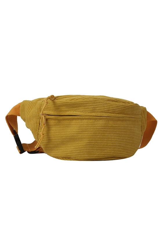 Corduroy Fanny Pack for Women Men Waist Cell Phone Belt Bag Crossbody Casual Purse Daypack