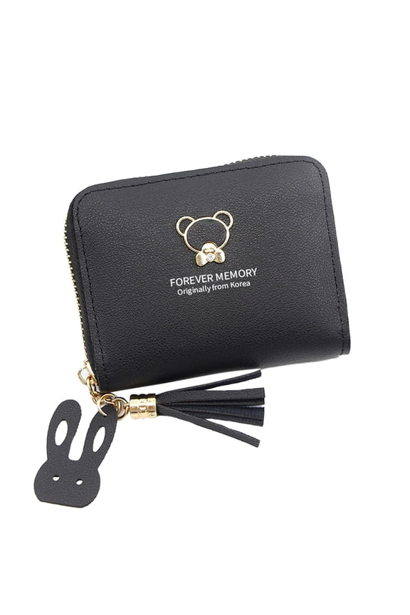 Credit Card Wallet Zipper Coin Cases Holder for Women RFID Blocking Compact Size Cute Purse