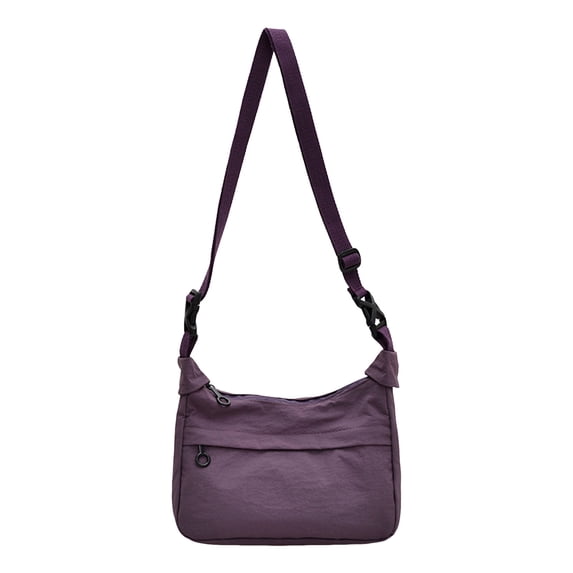 Faraee Crossbody Bag for Women Nylon Waterproof Shoulder Purse Large Capacity Messenger Bag Lightweight Antitheft Casual Pocketbooks Purple