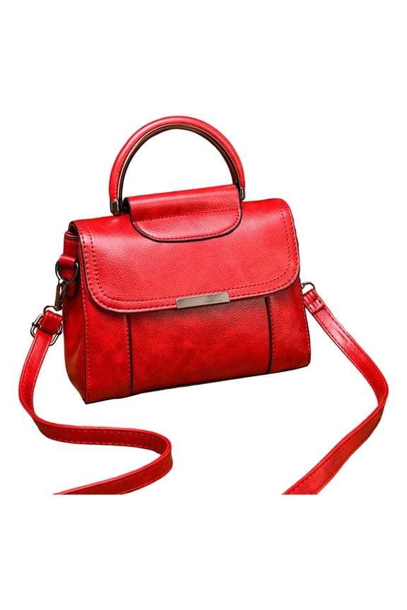 Crossbody Bag for Women Small Top Handle Pouch Purse Leather Shoulder Handbag Clutch Tote