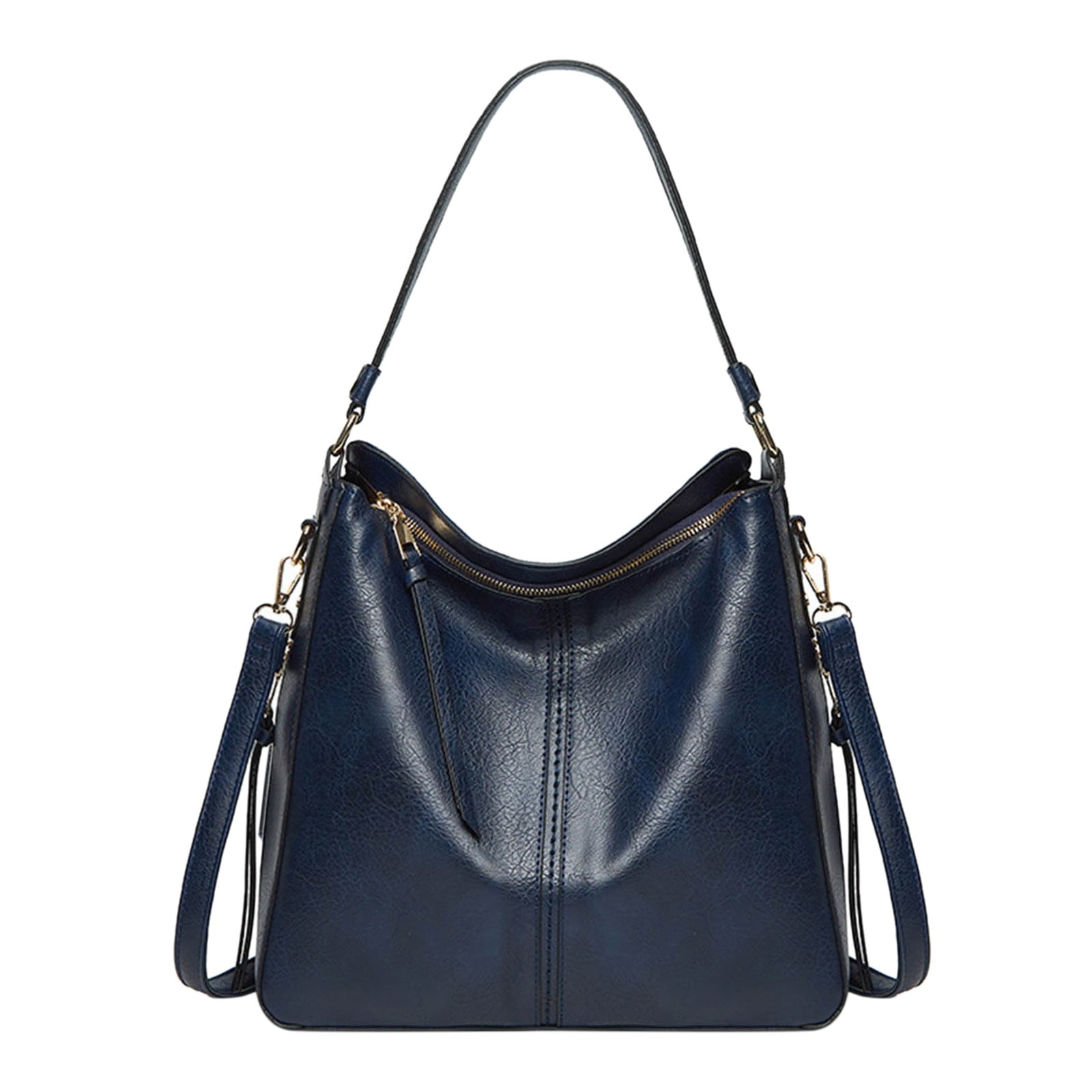 Faraee Hobo Crossbody Bags for Women Leather Hobo Handbags Retro Large Size Shoulder Bag Bucket Purse