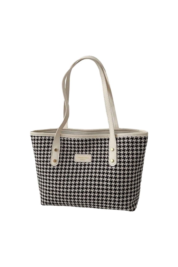Laptop Tote Bag Womens Lightweight Canvas Leather Handbag Work Casual Shoulder Satchel White
