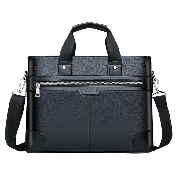 Faraee Laptop Tote Bag for Women Men Teacher Work Handbag Shoulder Crossbody Computer Satchel Black