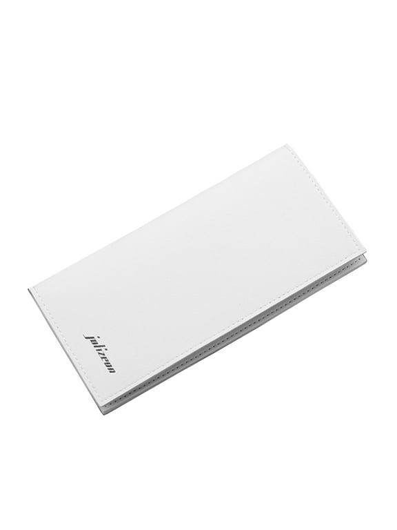 Mens Wallet Leather Credit Card Holder Long Bifold Checkbook Wallets Business Clutch Purse