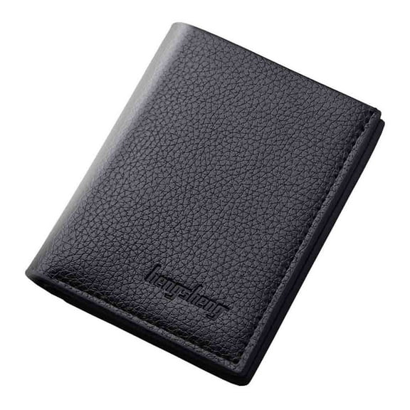 Faraee Leather Mens Wallet RFID Blocking Bifold Purse Compact Credit Card Holder with ID Window