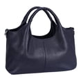 thumbnail image 1 of Faraee Leather Shoulder Bags for Women Purses and Handbags Top Handle Satchel Designer Large Capacity Crooss Body Work Computer Tote Bag Blue, 1 of 9