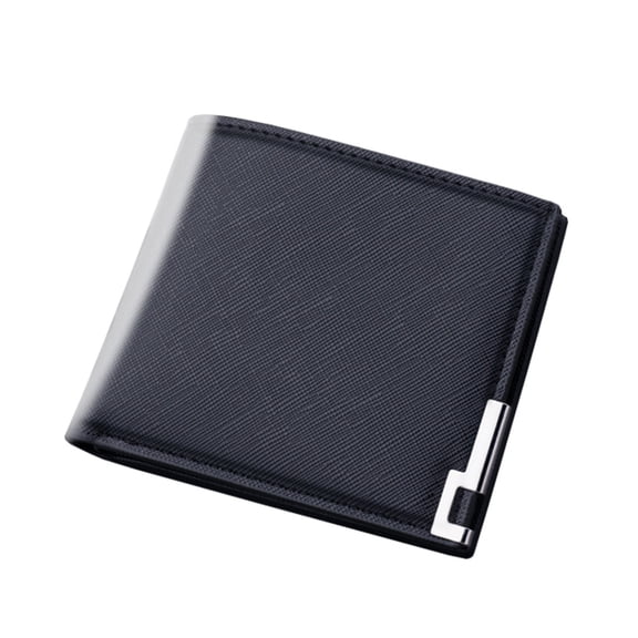 Faraee Men's Bifold Wallet Portable Short Card Holder Large Capacity Coin Purse Case with ID Window