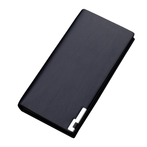 Faraee Mens Wallet Leather RFID Slim Credit Card Holder with Multiple Card Slots Long Bifold Clutch Checkbook