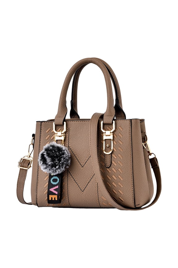 Purses and Handbags for Women Leather Shoulder Tote Bags Travel Work Top Handle Satchel Khaki