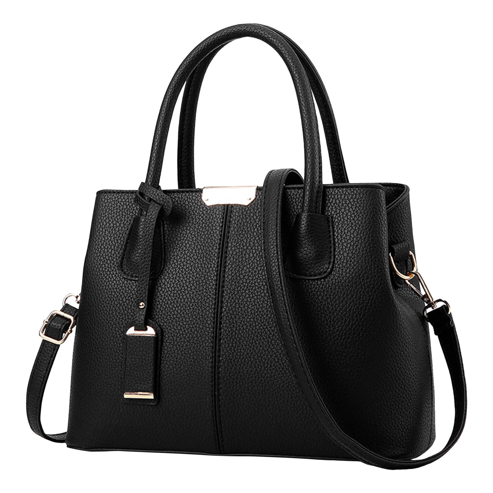 Faraee Purses and Handbags for Women Leather Tote Top Handle Satchel Crossbody Work Shoulder Bags Ladies Black